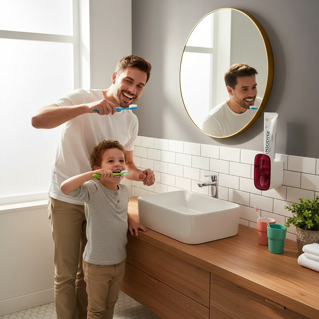 SmartTouch™ Automatic Toothpaste Dispenser – Mess-Free & Wall-Mounted
